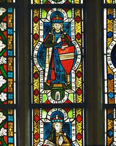 Markgraaf Leopold III van Babenberg (glas in lood) door Unknown Artist