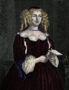 Marie de Rabutin-Chantal, Markiezin van Sevigne bekend als Madame de Sevigne. Gravure uit 1862 in 