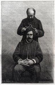 Metingen van de maximale breedte van het hoofd door de politie prefectuur volgens de methoden van Alphonse Bertillon (1853-1914) bekend als 