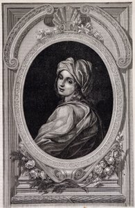 Medaillonportret van Pausin Johanna - in 