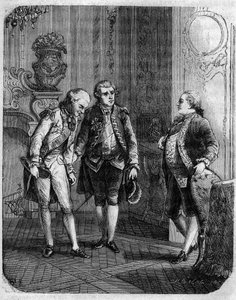 Ontmoeting tussen de graaf van Marbeuf, benoemd tot militair gouverneur van Corsica in 1772, en Pascal Paoli. In 