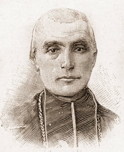 Leden van de Académie Française in 1895: portret van kardinaal Adolphe Perraud (1828-1906), Franse bisschop en historicus.