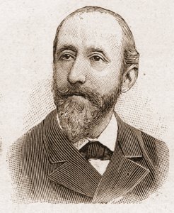 Leden van de Academie Francaise in 1895: portret van Jules Claretie (1840-1913), Franse romanschrijver, toneelschrijver en criticus. door Unknown artist