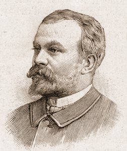 Leden van de Académie Française in 1895: portret van Jules Lemaitre (1853-1914), toneelschrijver, dramatisch criticus, essayist, literair historicus en Franse verteller. door Unknown artist