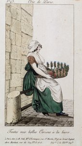 Kersenverkoper - in "Cris de Paris", begin 19e eeuw door Unknown artist