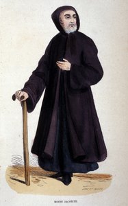 Jacobitische monnik (gravure uit een album over religieuze orden, Parijs)