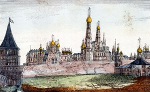 Moskou, het Kremlin door Unknown artist