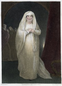 Mevrouw Siddons, in de rol van Lady Macbeth in Shakespeare