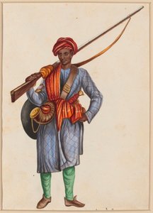 Mughal infanterist door Unknown Artist