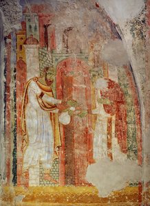 Muurschilderingen in de kerk van het benedictijnenklooster van Lambach, Opper-Oostenrijk (fresco) door Unknown artist