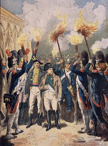 Napoleon en zijn leger, in december 1805, de vooravond van Austerlitz door Unknown artist