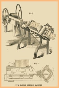 Nieuw Patent Schindelmachine door Unknown Artist