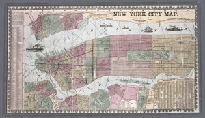Stadsplattegrond van New York, overgenomen uit Phelps