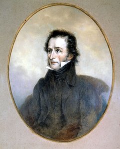 Niccolo Paganini (1782 - 1840). Aquarel. Scala Museum, Milaan