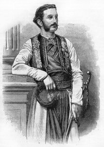 Nicholas I (1841-1921), in 1869. Prins van Montenegro, later koning van Montenegro.