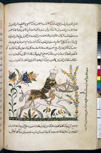 Nihāyat al-suʾel wa-al-umnīyah fī taʿlīm al-furūsīyah, Add MS 18866, f.122v, c.1371 door Unknown artist