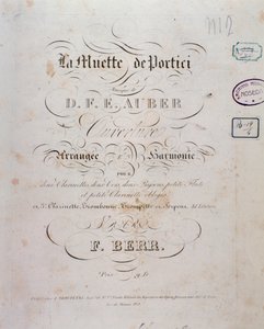 Opening van de opera La muette de Portici door D. F. Auber door Unknown artist