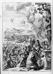 Illustratie voor boek 15 - P. Ovidii Nasonis Metamorphose libri XV met notities van Thomas Farnaby door Unknown artist