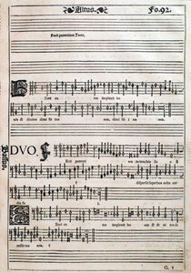 Pagina uit Liber octo missarum (1541)