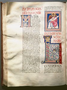 Pagina van een Exultet (liturgisch lied) door Unknown artist