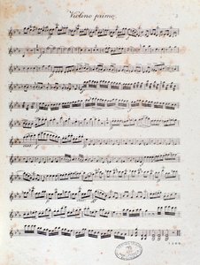 Pagina van muzikale partituur van de ouverture van Alruna door Louis Spohr door Unknown artist