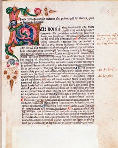Pagina uit De musica tractatus, door Bartolomeo Ramos de Pareia (1482) door Unknown artist
