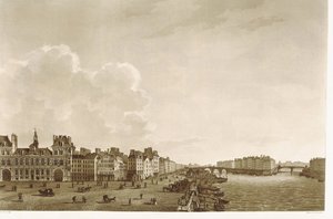 Parijs. Stadhuis en de rivier de Seine