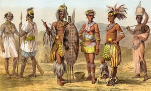 Mensen van Ethiopische afkomst in de late 19e eeuw, gepubliceerd in 1903 (print)