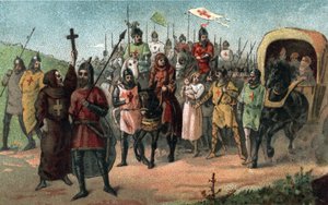 Peter de Kluizenaar predikt de Kruistocht (1095 - 1099). door Unknown artist