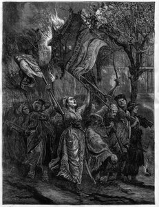 Petroleummachines die door de straten van Parijs reizen - La Commune door Unknown artist