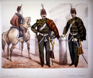 Piacenza Huzaren (Italië), kostuum in 1866