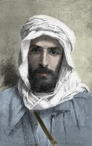 Pierre Paul François Camille Savorgnan de Brazza (1852-1905) Franse ontdekkingsreiziger in Afrika - Portret van Pietro Paolo Savorgnan di Brazza of Pierre Paul François Camille Savorgnan de Brazza in het Frans (1852-1905) Gouverneur-generaal van Frans Cong