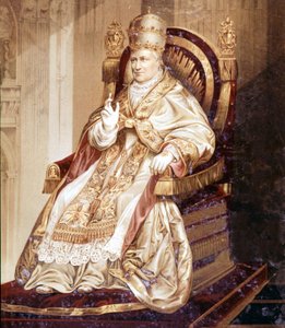 Pius IX (1792 - 1878). Chromolithografie. door Unknown artist