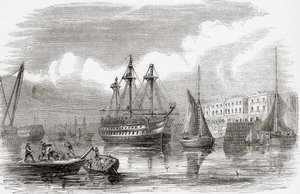 Plymouth, Engeland (gravure) door Unknown artist