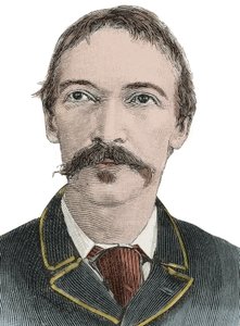 Portret Robert Louis Stevenson (1850-1894) - Britse schrijver door Unknown artist