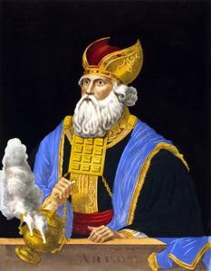 Portret van Aaron, broer van Mozes. door Unknown artist