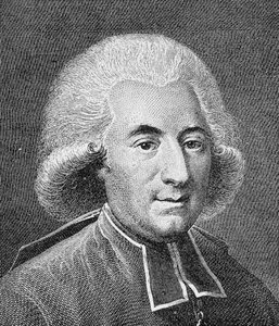 Portret van Abbé Fauchet (1744 - 1793). Gravure uit het einde van de 19e eeuw in 