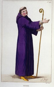 Portret van Abt Suger (1081 - 1151).