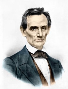 Portret van Abraham Lincoln (1809 - 1865), 16e president van de Verenigde Staten