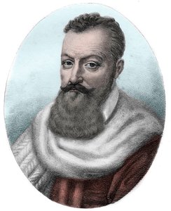 Portret van Achilles de Harlay, eerste president van het Parlement van Parijs (1536-1619) door Unknown artist