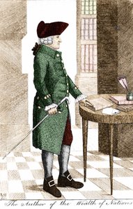 Portret van Adam Smith (1723 - 1790), Schotse filosoof en econoom
