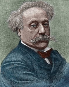 Portret van Alexandre Dumas Jr. (1824-1895), Franse schrijver door Unknown artist