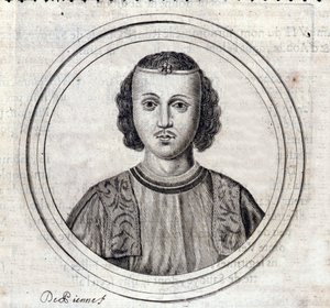 Portret van Amadeus VII van Savoye, bekend als De Rode Graaf door Unknown artist