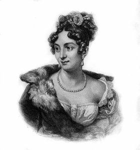 Portret van Anne Boutet, genaamd Mademoiselle Mars (1779 - 1847), Franse acteur door Unknown artist