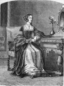 Portret van Anne de Boleyn (Anna of Ann Bolin en Anne Bullen) door Unknown artist