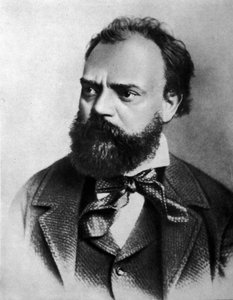 Portret van Anton (Antonin) Dvorak (1841 - 1904), Tsjechische componist door Unknown artist