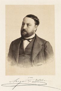 Portret van Augusto Ulloa (1823-1879), Spaanse politicus. Gravure Madrid, Nationale Bibliotheek. door Unknown artist