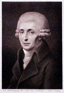 Portret van de Oostenrijkse componist Joseph Haydn (1732-1809) Gravure. 19e eeuw. Milaan, biblioteca del conservatorio door Unknown artist