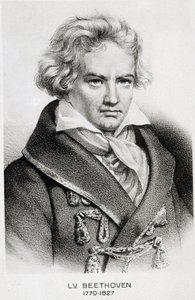 Portret van Beethoven (1770 - 1827) door Unknown artist