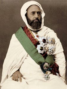 Portret van Ben Mahi Ed Din Abd El Kader (Abd El-Kader) (1808-1883) Emir Algerijns